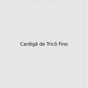 Cardigã de Tricô Fino