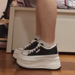 Foto de la opinión de Cliente sobre Zapatillas Altas Estilo Coreano con Plataforma